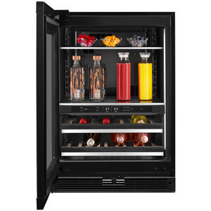 JennAir 24 in. 5.0 cu. ft. Built-In Beverage Center with Fixed Shelves & Digital Control Right Hinged - Custom Panel Ready, , hires