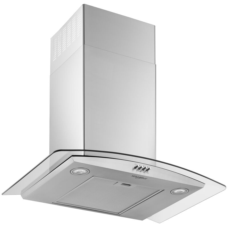 Whirlpool 30 in. Convertible Chimney Style Range Hood with 400 CFM, 3 Fan Speeds & 2 LED Lights - Stainless Steel, , hires