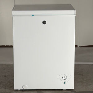 GE 25 in. 5.0 cu. ft. Garage-Ready Compact Chest Freezer - White (Open Box Excellent Condition), , hires