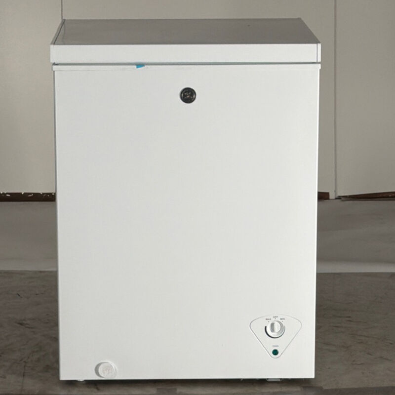 GE 25 in. 5.0 cu. ft. Garage-Ready Compact Chest Freezer - White (Open Box Excellent Condition), , hires