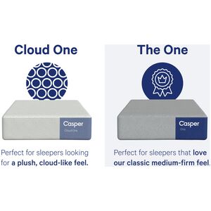 Casper Cloud One Medium All Foam King Size Mattress, , hires