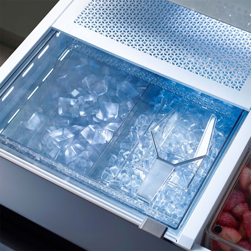 Samsung Bespoke 36 in. 30.1 cu. ft. Smart French Door Refrigerator with Internal Water Dispenser - Stainless Steel, Stainless Steel, hires