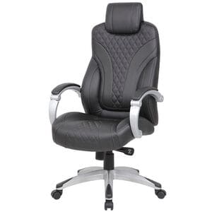 Boss Executive Hinged Arm Caressoft Chair - Black, , hires