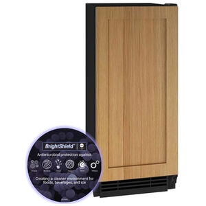 U-Line 15 in. Built-In Undercounter Ice Maker with 25 lb. Ice Storage, Auto-Defrost & Digital Control - Custom Panel Ready, , hires