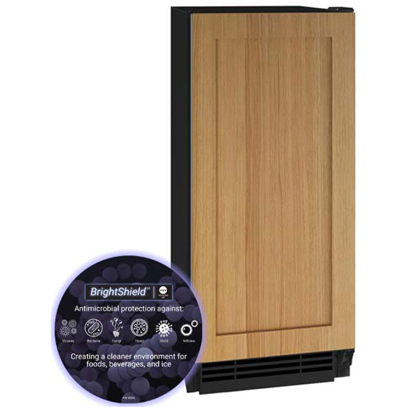 U-Line 15 in. Built-In Undercounter Ice Maker with 25 lb. Ice Storage, Auto-Defrost & Digital Control - Custom Panel Ready, , hires