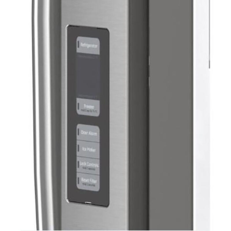 GE 36 in. 23.1 cu. ft. Counter Depth French Door Refrigerator - Fingerprint Resistant Stainless, Fingerprint Resistant Stainless, hires