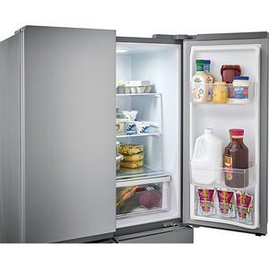 Frigidaire 33 in. 17.4 cu. ft. Counter Depth 4-Door French Door Refrigerator - Brushed Steel, , hires