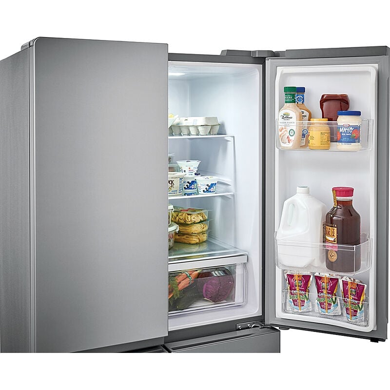 Frigidaire 33 in. 17.4 cu. ft. Counter Depth 4-Door French Door Refrigerator - Brushed Steel, , hires
