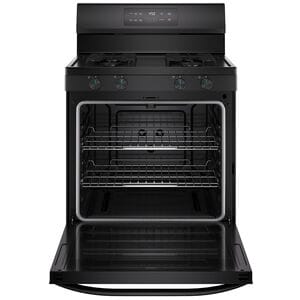 Midea 30 in. 6.1 cu. ft. Gas Range with 4 Sealed Burners - Black, Black, hires