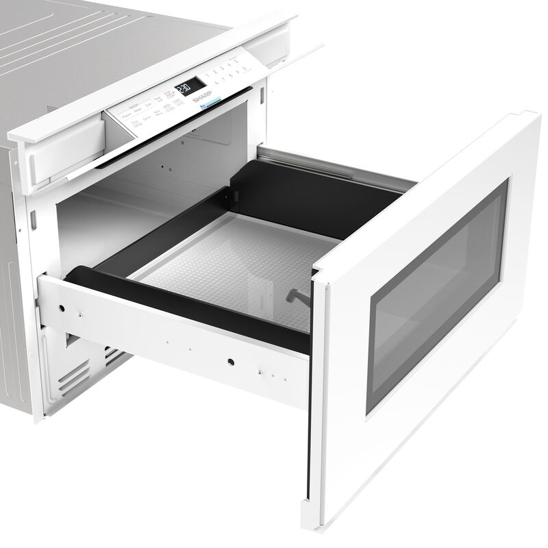 Sharp 24 in. 1.2 cu. ft. 950W Smart Drawer Microwave with Sensor Cooking - White, , hires