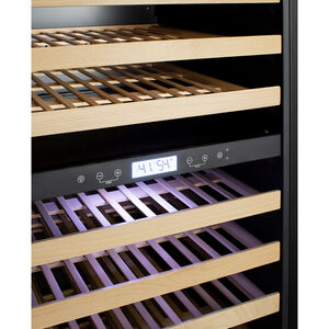 Summit 24 in. Full-Size Built-In or Freestanding Wine Cooler with 162 Bottle Capacity, Dual Temperature Zones & Digital Control - Stainless Steel, , hires