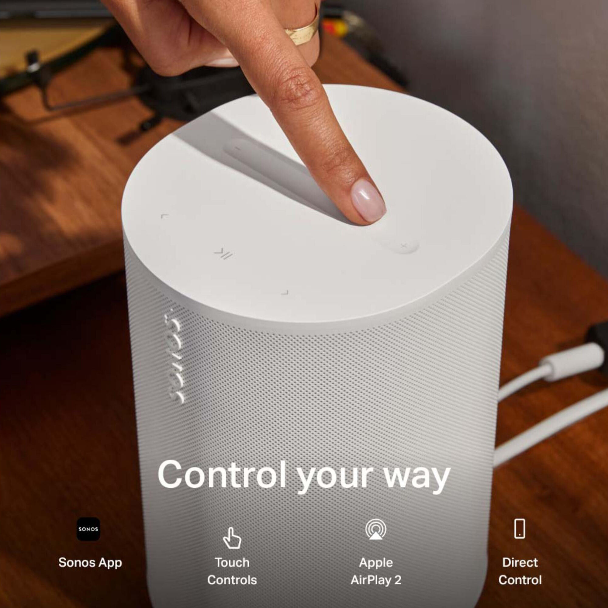 Sonos Era 100 SL Smart Speaker - White | P.C. Richard & Son