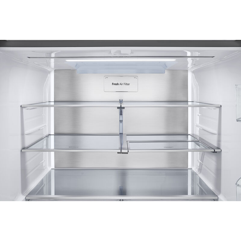 LG 36 in. 25.5 cu. ft. Smart Counter Depth French Door Refrigerator with External Ice & Water Dispenser, 4 types of Ice and Pocket Doors - PrintProof Stainless Steel, PrintProof Stainless Steel, hires