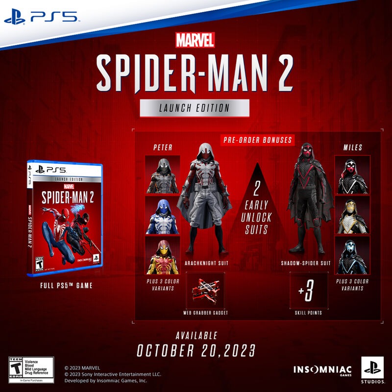 Marvel's Spider-Man 2 Launch Edition PlayStation 5 1000038679 - Best Buy