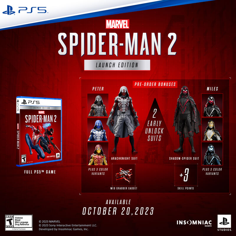 Marvel's Spider-Man 2 Launch Edition - Playstation 5 