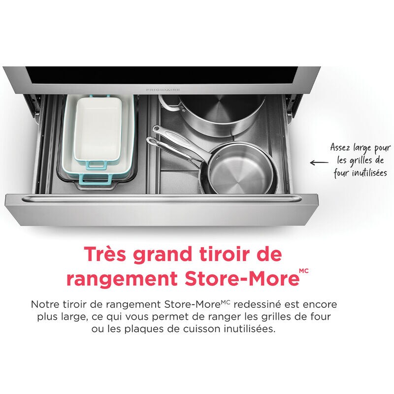 Frigidaire 30 in. 5.1 cu. ft. Slide-In Gas Range with 5 Sealed Burners - Black, , hires