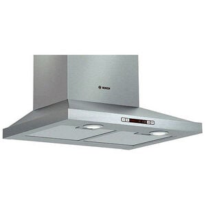Bosch 300 Series 24 in. Convertible Chimney Style Range Hood with 300 CFM, 3 Fan Speeds & 2 LED Lights - Stainless Steel, , hires