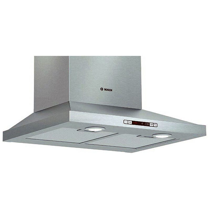 Bosch 300 Series 24 in. Convertible Chimney Style Range Hood with 300 CFM, 3 Fan Speeds & 2 LED Lights - Stainless Steel, , hires