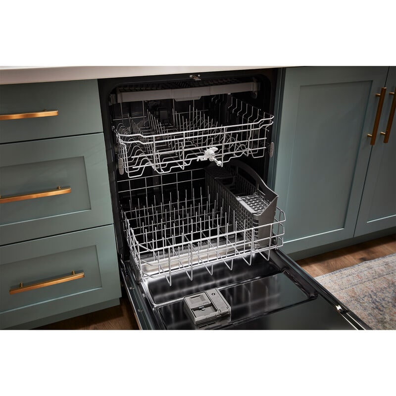 Whirlpool 24 in. Top Control Dishwasher with 51 dBa Sound Level, 3rd-Rack & Pocket - Fingerprint Resistant Stainless, , hires