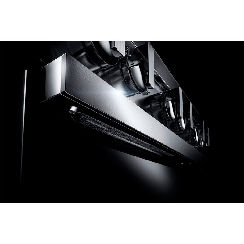 JennAir Noir Series 30 in. 4.1 cu. ft. Smart True European Convection Dual Fuel Range with 4 Sealed Burners - Stainless Steel, , hires
