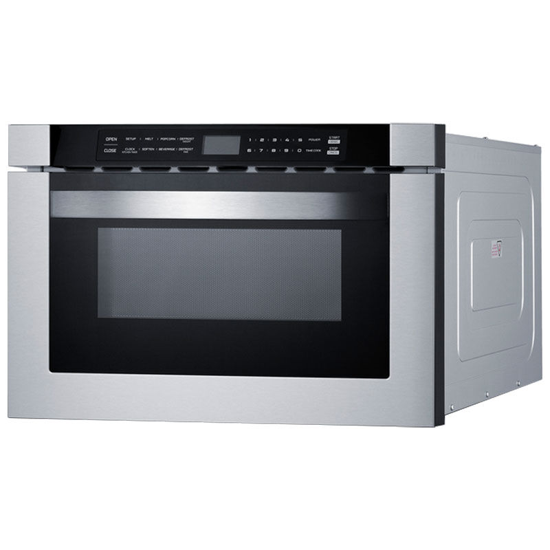 Summit 24 in. 1.2 cu. ft. Microwave Drawer with 11 Power Levels - Stainless Steel, , hires