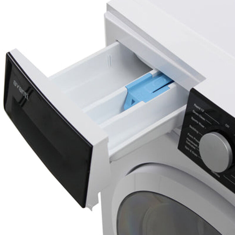Avanti 24 in. 2.2 cu. ft. Stackable Front Load Washer with Sanitize & Steam Cycle - White, , hires