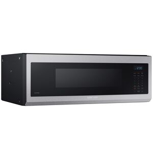 Samsung 30 in. 1.1 cu. ft. 1100W Low Profile Smart Over-the-Range Microwave with 400 CFM - Stainless Steel, Stainless Steel, hires