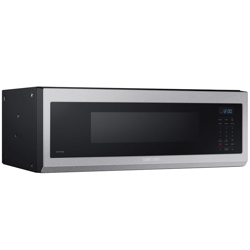 Samsung 30 in. 1.1 cu. ft. 1100W Low Profile Smart Over-the-Range Microwave with 400 CFM - Stainless Steel, Stainless Steel, hires