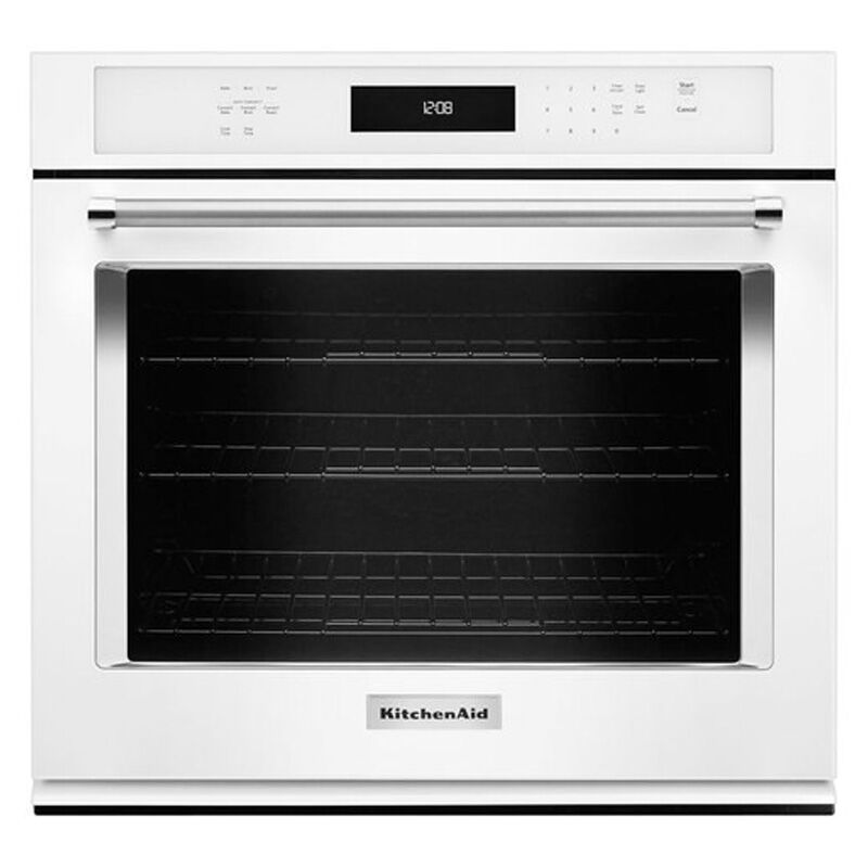 KitchenAid 30inch 5.0 Cu. Ft. Electric Wall Oven with True European  Convection & Self Clean - White