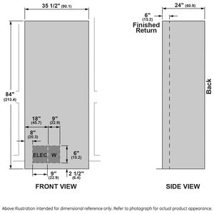 GE Cafe 36in. 20.1 cu. ft. Integrated 4-Door French-Door Refrigerator- Stainless Steel, , hires
