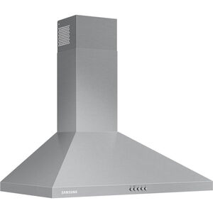Samsung 30 in. Convertible Chimney Style Range Hood with 390 CFM, 3 Fan Speeds & 2 LED Lights - Stainless Steel, Stainless Steel, hires