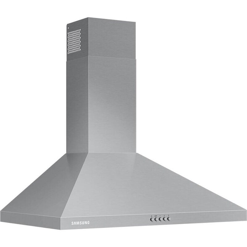 Samsung 30 in. Convertible Chimney Style Range Hood with 390 CFM, 3 Fan Speeds & 2 LED Lights - Stainless Steel, Stainless Steel, hires