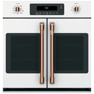 Cafe Handle Kit for French Door Wall Ovens - Brushed Copper, , hires