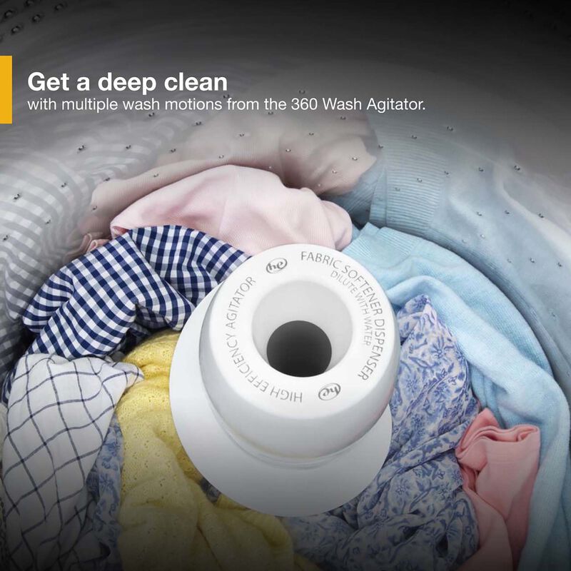 Whirlpool 28 in. 3.8 cu. ft. Top Load Washer with Agitator & Soil Level Selection - White, , hires