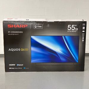 Sharp - 55" Class QLED 4K UHD Smart TiVo Os TV (Open Box Excellent Condition), , hires