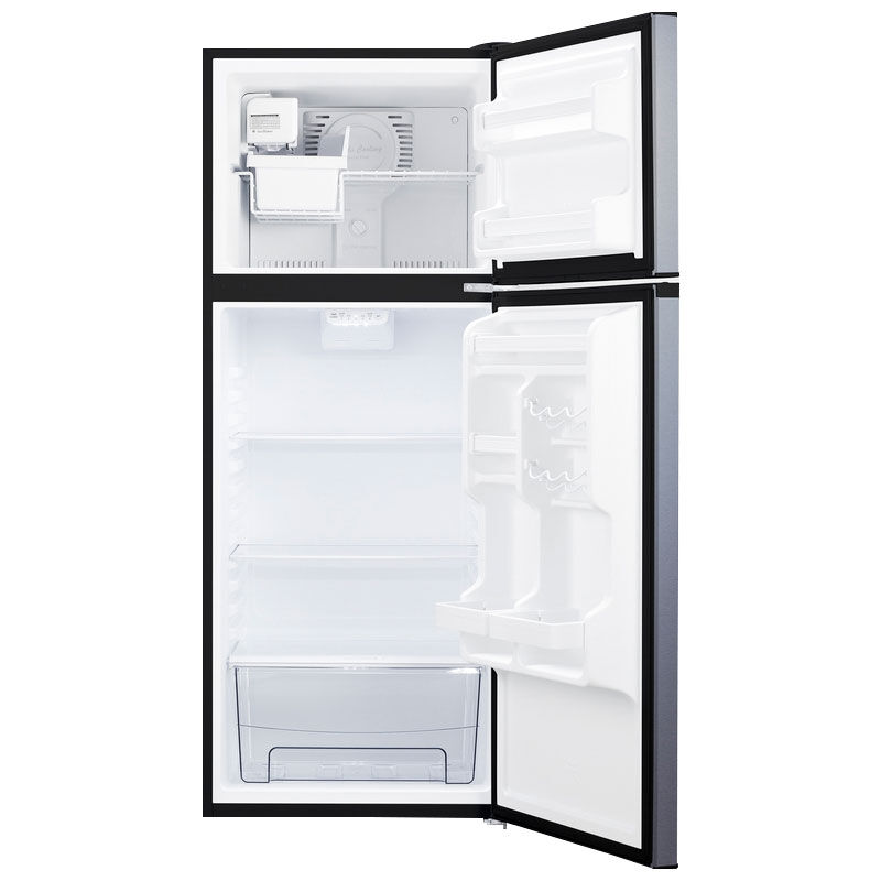 Summit 24 in. 10.0 cu. ft. Top Freezer Refrigerator Stainless Steel