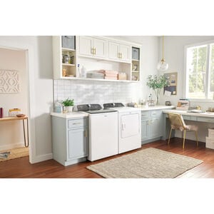 Whirlpool 29 in. 7.0 cu. ft. Electric Dryer with Wrinkle Shield Option, Steam Cycle & Sensor Dry - White, White, hires
