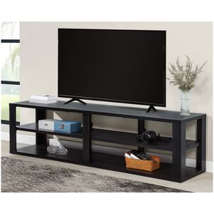 Living Style 84 in. TV Stand - Black, , hires