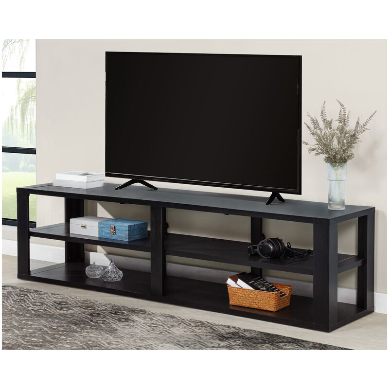 Living Style 84 in. TV Stand - Black, , hires