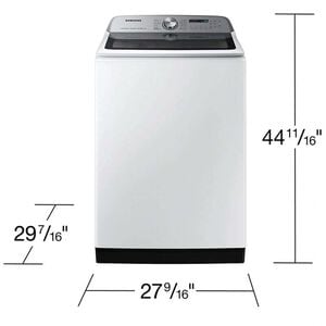 Samsung 27 in. 5.2 cu. ft. Smart Top Load Washer with Super Speed Wash - White, , hires