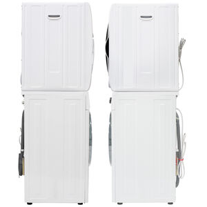 Equator 24 in. 1.6 cu. ft. Electric Front Load Laundry Center with Pet Cycle, Sanitize Cycle & Sensor Dry - White, White, hires