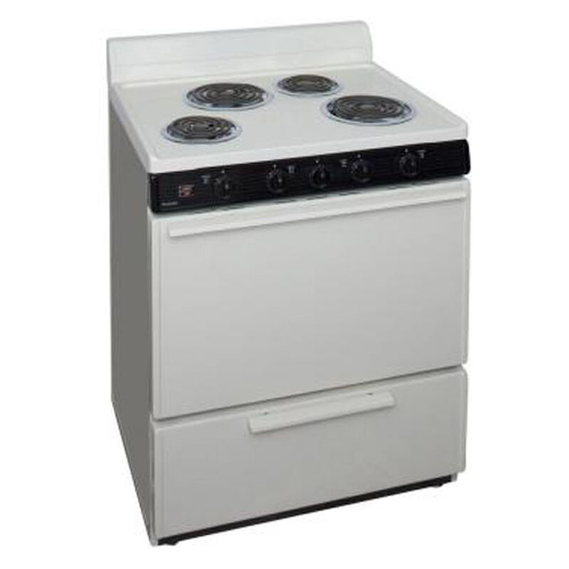Premier 30 in. 3.9 cu. ft. Electric Range with Coil Burners - Bisque, Bisque, hires