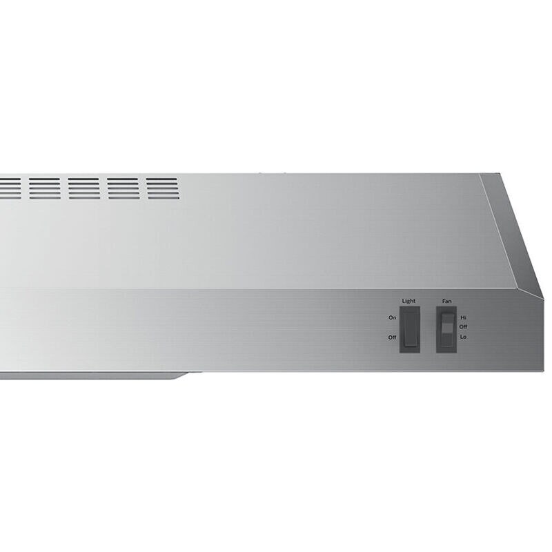 GE 30 in. Convertible Standard Style Range Hood with 200 CFM, 2 Fan Speeds & 1 Incandescent Light - Stainless Steel, , hires