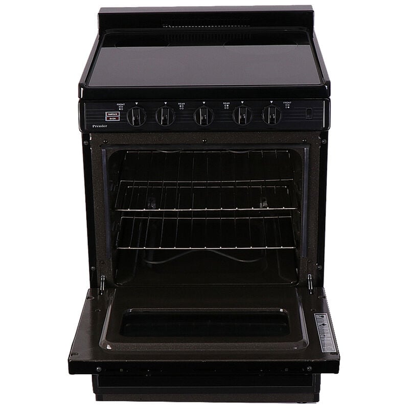 Premier 24 in. 3 cu. ft. Electric Range with Smoothtop Burners - Black, , hires