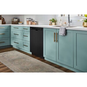 Whirlpool 24 in. Front Control Dishwasher with 57 dBa Sound Level & Pocket - Black, Black, hires