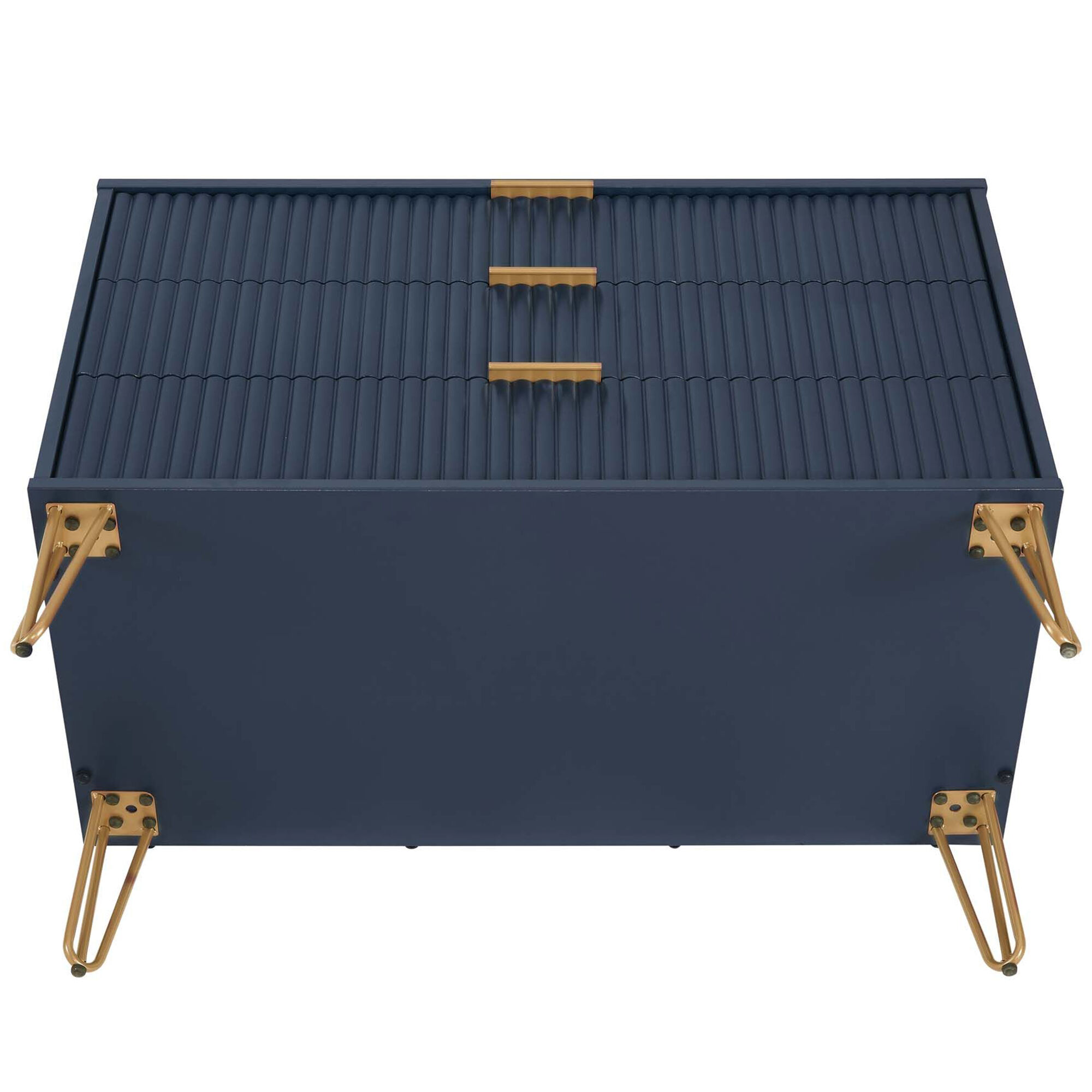 洋楽 Baimei Bystander & Midnight Blue Melody Pacific Blue Upholstered Panel Bedroom Set from Coaster