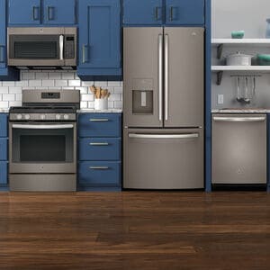 GE 30 in. 1.7 cu. ft. 1000W Over-the-Range Microwave with 300 CFM & Sensor Cooking - Slate, Slate, hires