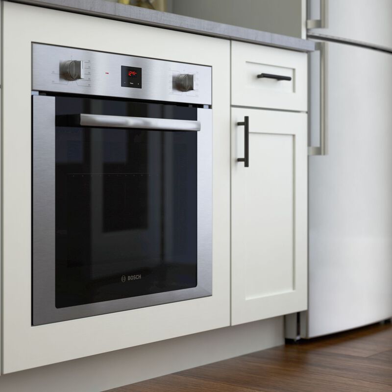 Bosch 500 Series 24" 2.8 Cu. Ft. Electric Wall Oven with True European Convection - Stainless Steel, , hires