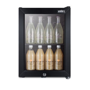 Summit Commercial 14 in. Freestanding 0.9 cu. ft. Compact Beverage Center With Adjustable Shelves - Black, , hires