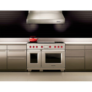 Wolf 48 in. Ducted Canopy Pro Style Style Range Hood with 3 LED Lights - Stainless Steel, , hires
